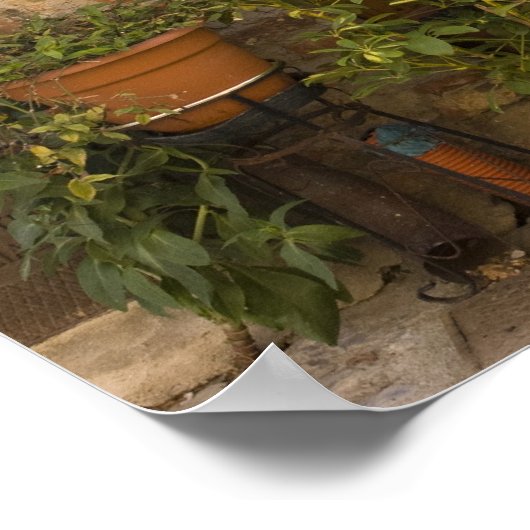 Montefollonico, Val d'Orcia, provincie Siena, 2 Poster (Hoek)