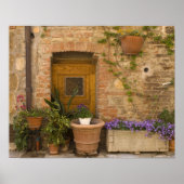 Montefollonico, Val d'Orcia, provincie Siena, 2 Poster (Voorkant)