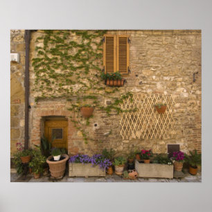 Montefollonico, Val d'Orcia, provincie Siena, Poster