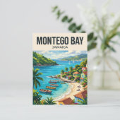 Montego Bay Jamaica Briefkaart (Staand voorkant)