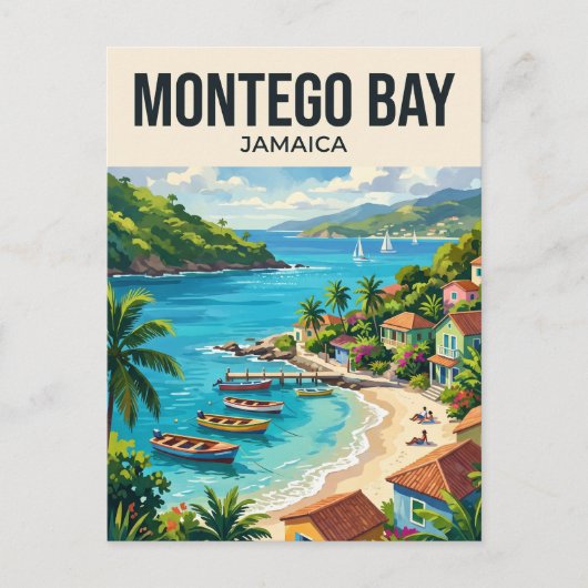 Montego Bay Jamaica Briefkaart (Voorkant)