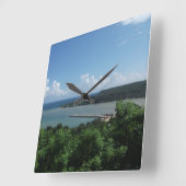 Montego Bay, Jamaica Clock Vierkante Klok (Hoek)