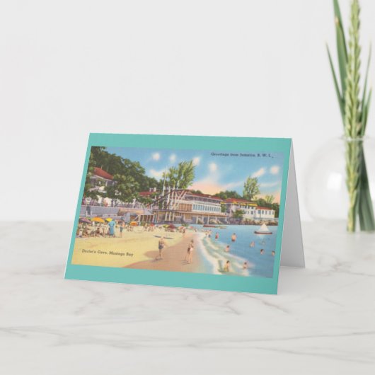 Montego Bay, Jamaica  Foto - Arts Cave Kaart (Voorkant)