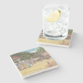 Montego Bay, Jamaica  Foto - Arts Cave Stenen Onderzetter (Zijkant)