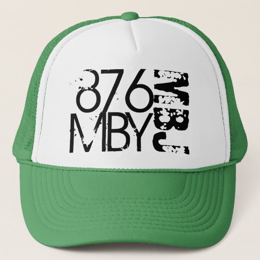 MONTEGO BAY JAMAICA GREEN 876 MBJ TRUCKER PET (Voorkant)