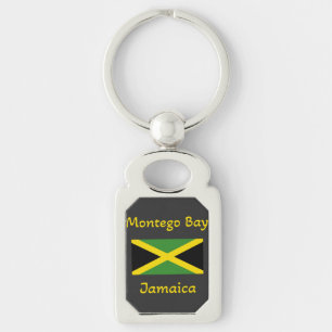 Montego Bay Jamaica - Jamaicaanse vlag Sleutelhang Sleutelhanger