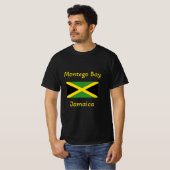 Montego Bay Jamaica - Jamaicaanse vlag T-Shirt (Voorkant volledig)