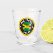 Montego Bay Jamaica Jamaican Flag Shot Glas (Voorkant)