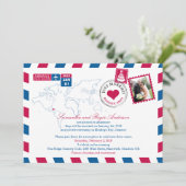 Montego Bay Jamaica Luchtpost Post Huwelijksfeest Kaart (Staand voorkant)