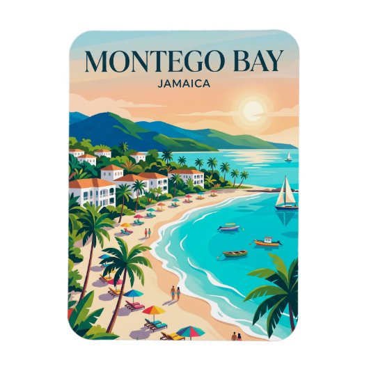 Montego Bay Jamaica Magneet (Verticaal)