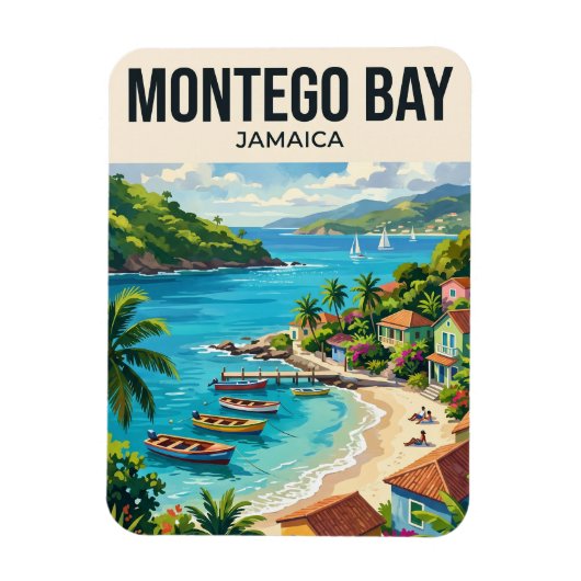 Montego Bay Jamaica Magneet (Verticaal)