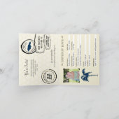 Montego Bay Jamaica Passport Uitnodiging voor het (Binnen)