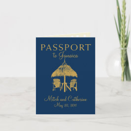 Montego Bay Jamaica Passport Uitnodiging voor het