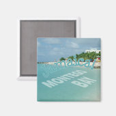 Montego Bay Jamaica Reisfoto Souvenir Magnet (Voorkant / Achterkant)