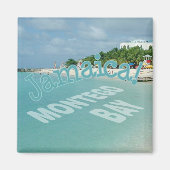 Montego Bay Jamaica Reisfoto Souvenir Magnet (Voorkant)