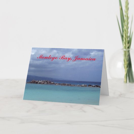 MONTEGO BAY JAMAICA TINTEN VAN BLAUWE KAART (Voorkant)