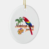 Montego Bay Jamaica Tropical Parrot Keramisch Ornament (Rechts)