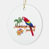Montego Bay Jamaica Tropical Parrot Keramisch Ornament (Links)