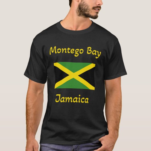 Montego Bay Jamaica u2013 Jamaican Flag T-shirt (Voorkant)
