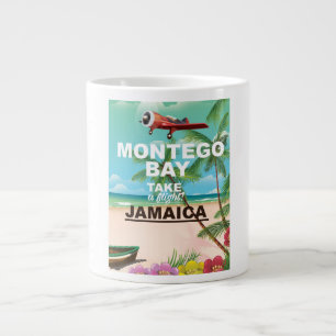 Montego Bay Jamaica vintage-poster Grote Koffiekop