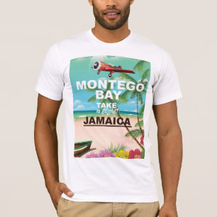 Montego Bay Jamaica vintage-poster T-shirt