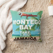 Montego Bay Jamaica vintage reisposter Kussen (Deken)