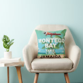 Montego Bay Jamaica vintage reisposter Kussen (Stoel)