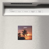 Montego Bay Jamaica Zonsondergang Fotomagneet Magneet (Insitu (Vaatwasser))