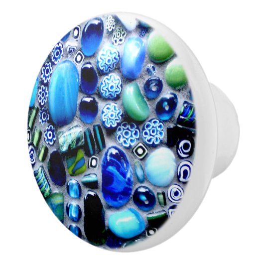 Montego Blues Mosaic Keramische Knop (Rechts)