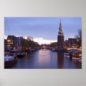 Montelbaan-toren in Amsterdam, Nederland Poster (Voorkant)