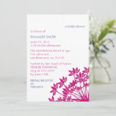 MONTELUCIA-navy bij de invitatie van fuchsia Kaart (Staand voorkant)