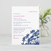 MONTELUCIA Uitnodiging-fuchsia n2vy Kaart (Staand voorkant)