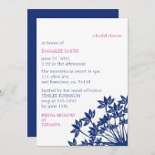 MONTELUCIA Uitnodiging-fuchsia n2vy Kaart (Voorkant / Achterkant)