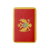 Montenegrijnse vlag badmat (Voorkant Verticaal)