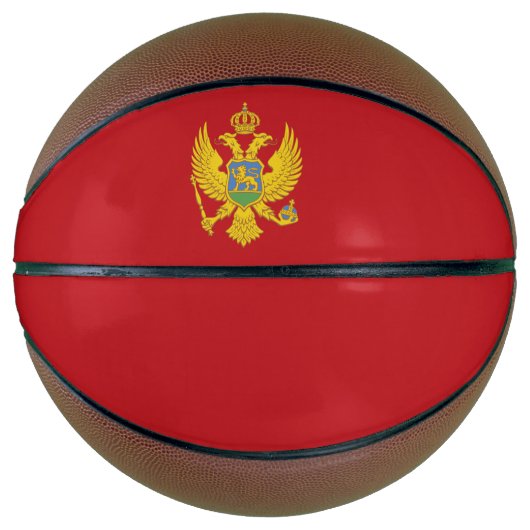 Montenegrijnse vlag basketbal (Voorkant)