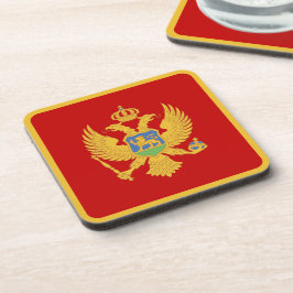 Montenegrijnse vlag bier onderzetter