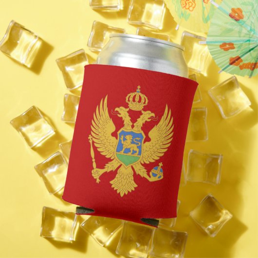 Montenegrijnse vlag blikjeskoeler (Insitu Zomer)