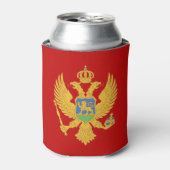 Montenegrijnse vlag blikjeskoeler (Blikje Voorkant)