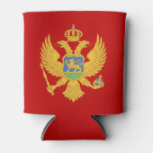 Montenegrijnse vlag blikjeskoeler (Voorkant)