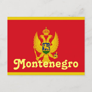 Montenegrijnse vlag briefkaart