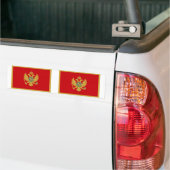 Montenegrijnse vlag bumpersticker (Op Truck)