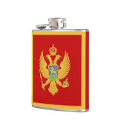 Montenegrijnse vlag heupfles (Links)