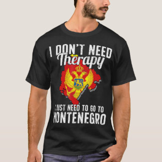 Montenegrijnse vlag I Montenegro Vakantiemacht I T-shirt