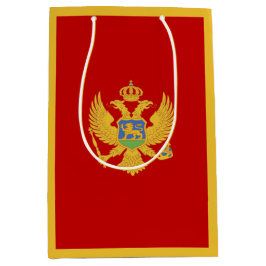 Montenegrijnse vlag medium cadeauzakje