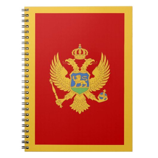 Montenegrijnse vlag notitieboek (Voorkant)