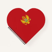 Montenegrijnse vlag notitieboek (Voorkant)
