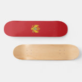 Montenegrijnse vlag persoonlijk skateboard (Horizontaal)