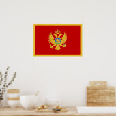 Montenegrijnse vlag poster (Keuken)
