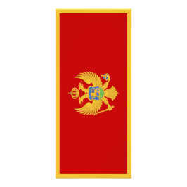 Montenegrijnse vlag reclamekaart