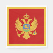 Montenegrijnse vlag servet (Voorkant)